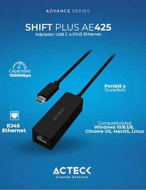 Adaptador de Red Ethernet Acteck