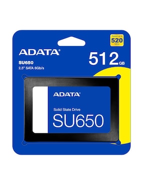 Unidad SSD Adata capacidad 512 GB