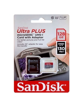 Memoria micro SD Sandisk capacidad 128 GB