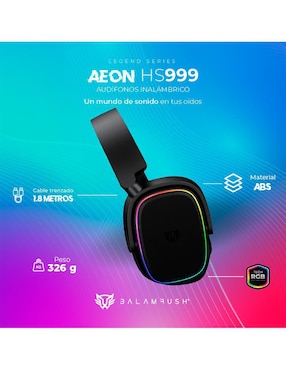 Audífonos Over-Ear Balam Rush Br-936934 inalámbricos con cancelación de ruido