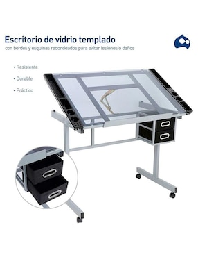 Escritorio Bluelander de metal