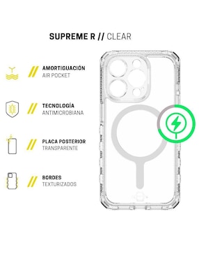 Funda para iPhone Supreme R Clear