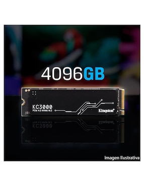 Unidad SSD Kingston capacidad 4 TB