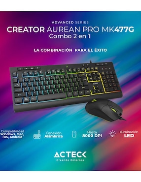 Mouse y teclado Acteck ac-936750