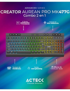 Mouse y teclado Acteck ac-936750