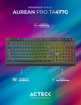 Teclado conexión inalámbrica Acteck AC-936743