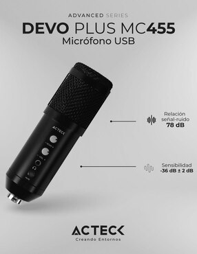 Micrófono micrófono gaming Inalámbrico Acteck ac-936446