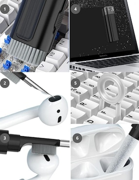Removedor de polvo Ecomlab 6 en 1 kit de limpieza multifuncional
