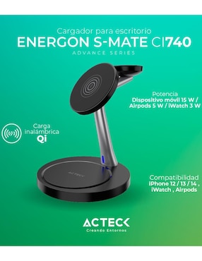 Cargador inalámbrico Acteck USB