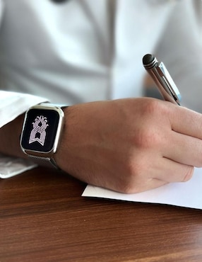 Correa para smartwatch Mamá Pulpo Silvery Blue