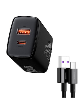 Cargador Pared Baseus De 20 W USB Tipo A + USB Tipo C