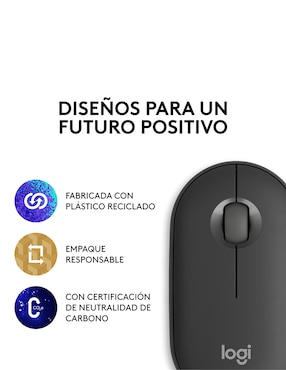 Mouse Inalámbrico Logitech pebble2 m350s 910-007049