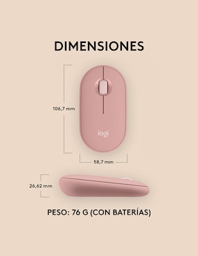 Mouse inalámbrico Logitech Pebble2 M350S 910-007048