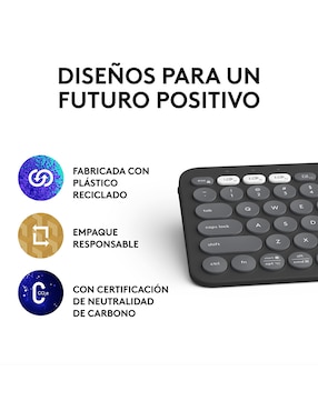Teclado inalámbrico Logitech Pebble Keys2 K380S