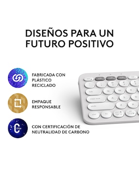 Teclado inalámbrico Logitech Pebble Keys2 K380S