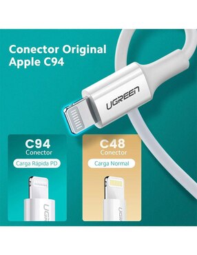 Cable lightning Ugreen a tipo USB C de 1 m