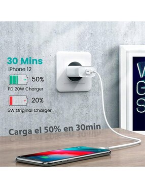 Cable lightning Ugreen a tipo USB C de 1 m