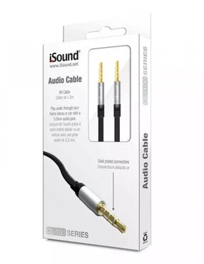 Cable auxiliar 3.5 mm Isound de 1.2 m