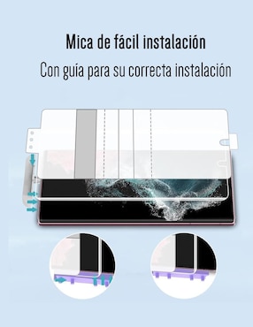 Set Mica Celular Kiosla Galaxy S22 Ultra de hidrogel