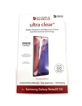 Mica Celular Zagg Samsung Galaxy Note 20 de cristal templado