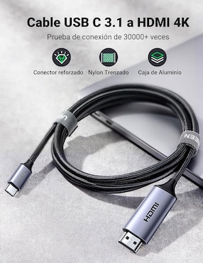 Cable HDMI 4K Ugreen a tipo USB C de 1.5 m