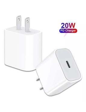 Cargador pared Mr. Gadgets Lightning + USB tipo C