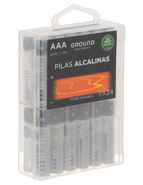 Paquete de pilas AAA Alcalino Ground 1.5 V