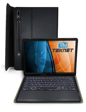 Funda para tablet Teclado para Galaxy Tab S9+ y S9 Fe+ Teknet