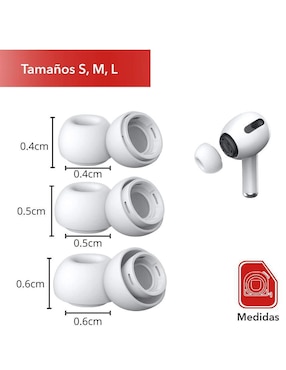Almohadillas para audífonos Alomia Para Airpods Pro