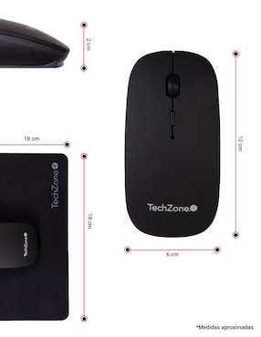 Mouse Gamer Inalámbrico Techzone tz18mouinamp-ng tz18mouinamp