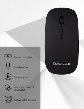 Mouse Gamer Inalámbrico Techzone tz18mouinamp-ng tz18mouinamp