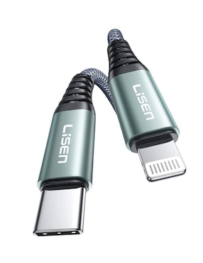 Cable lightning Lisen a tipo USB C de 3 m
