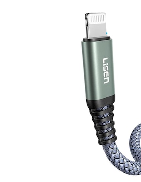 Cable lightning Lisen a tipo USB C de 3 m