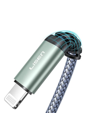 Cable lightning Lisen a tipo USB C de 3 m