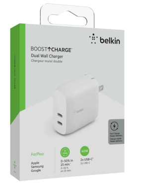 Cargador pared Belkin USB tipo C