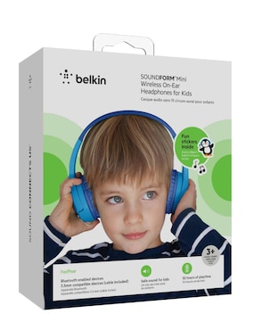Audífonos Over-Ear Belkin Soundform Mini alámbricos e inalámbricos