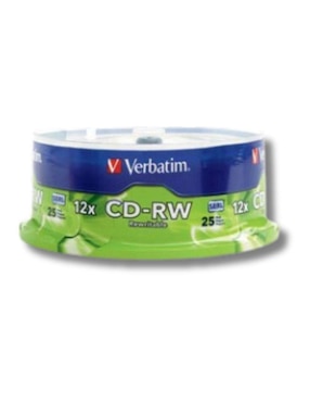 CD-RW Verbatim de 25 piezas