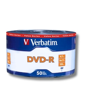 DVD-R Verbatim de 50 piezas