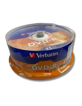 DVD-R Verbatim de 25 piezas