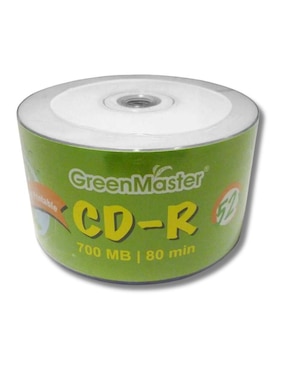 CD-R Greenmaster De 50 Piezas