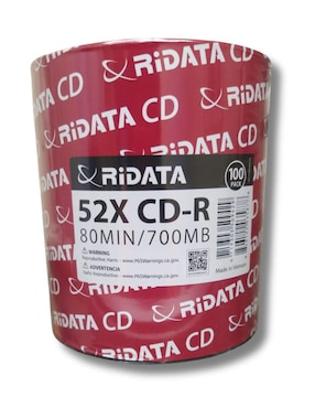 CD-R Ridata De 100 Piezas