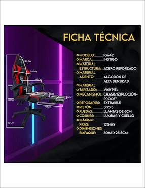 Silla gamer Delux Instigo