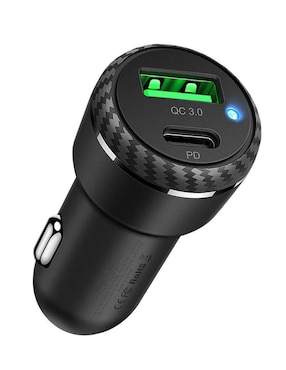 Cargador Auto Ecomlab De 25 W USB + USB Tipo C