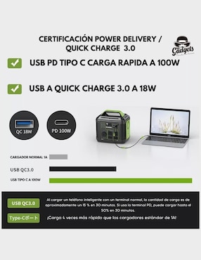 Batería portátil MR. GADGETS 80000 mAh
