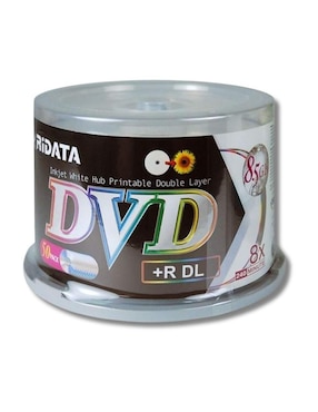 DVD+R DL Ridata de 50 piezas