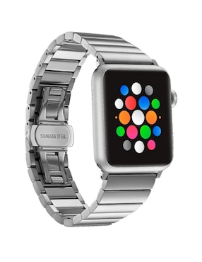 Correa para smartwatch Platinum de acero inoxidable
