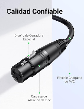 Cable XLR Ugreen de 3 m