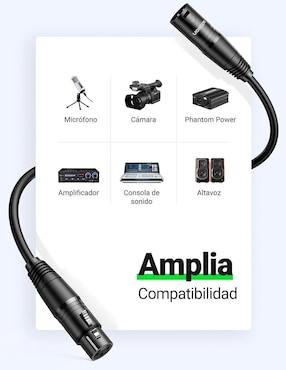 Cable XLR Ugreen de 3 m