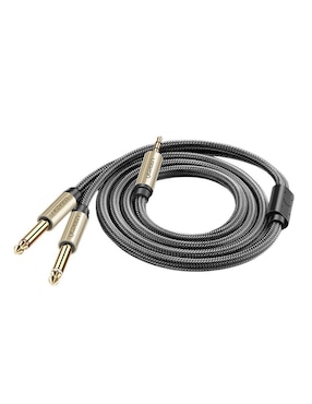 Cable auxiliar 6.35 mm Ugreen a tipo auxiliar 3.5 mm de 2 m