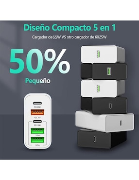 Adaptador de corriente Mr. Gadgets USB tipo A + USB tipo C